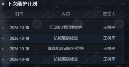 设备维保数据